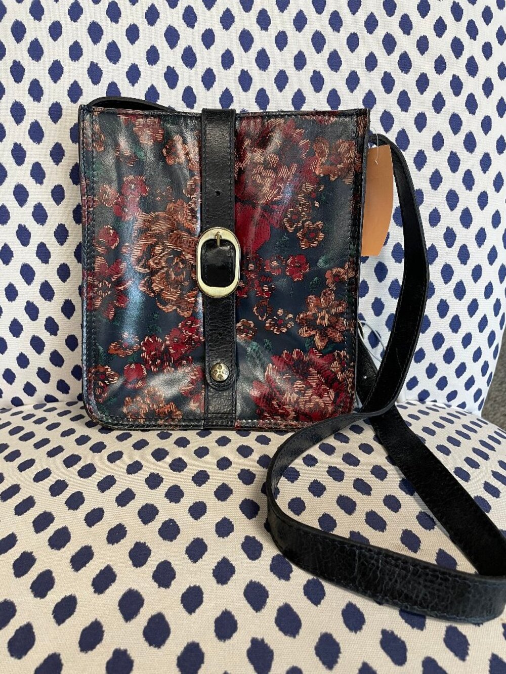 Patricia Nash Navy Fall Tapestry Crossbody